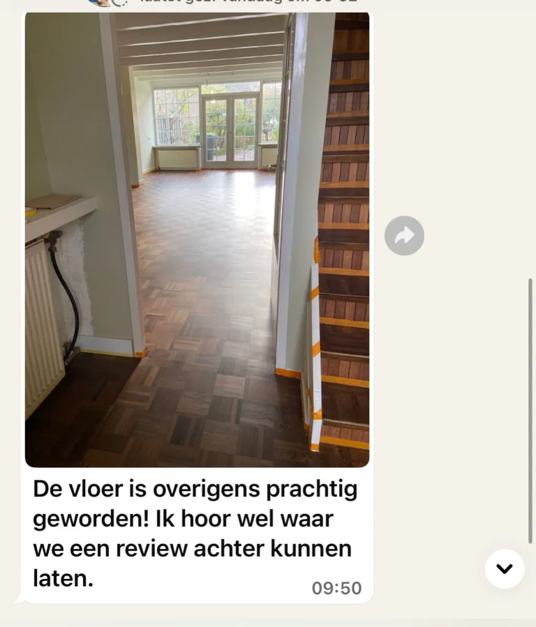 Wengé tropische vloer gelakt naturel in heenvliet