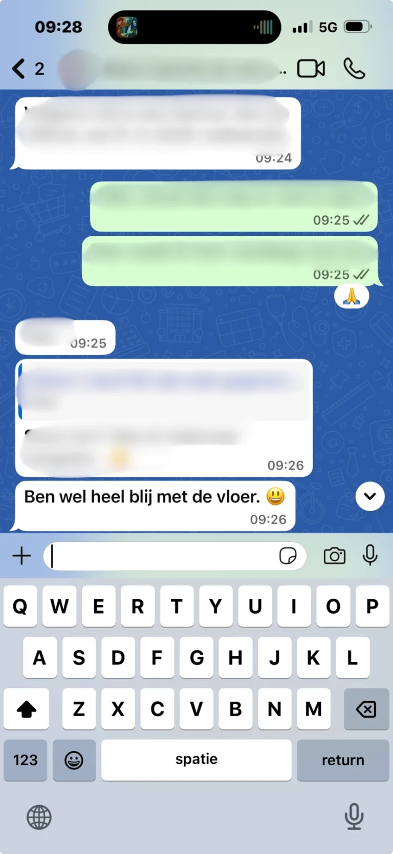 Heel erg blij met de vloer